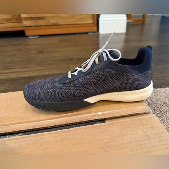 Cole Haan Navy and White Sneakers laced grand.os grand pro